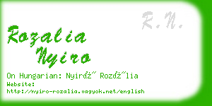 rozalia nyiro business card